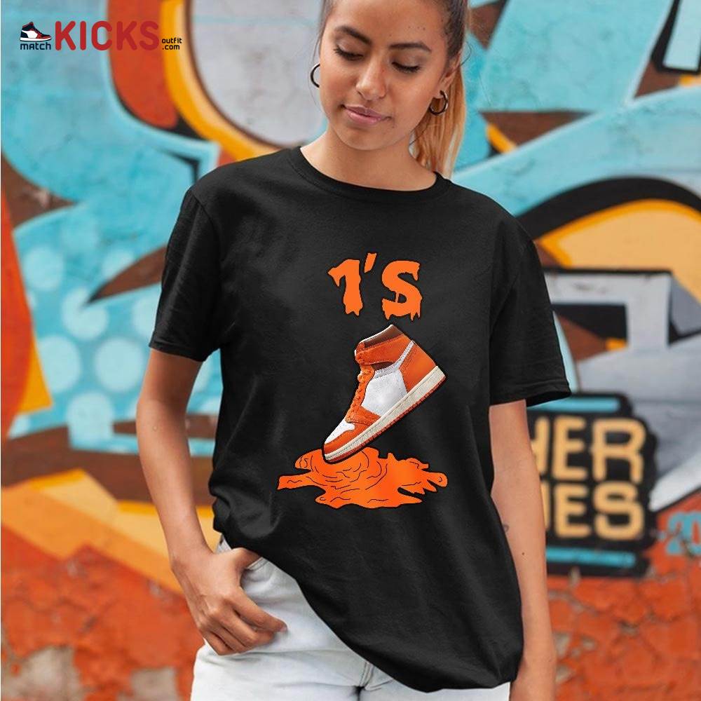 Shoes Dripping Sneaker Shirt Match Retro Starfish 1s, Jordan 1 Retro High OG Starfish MKO T-Shirt Shoes Dripping Sneaker Shirt Match Retro Starfish 1s, Jordan 1 Retro High OG Starfish MKO T-Shirt