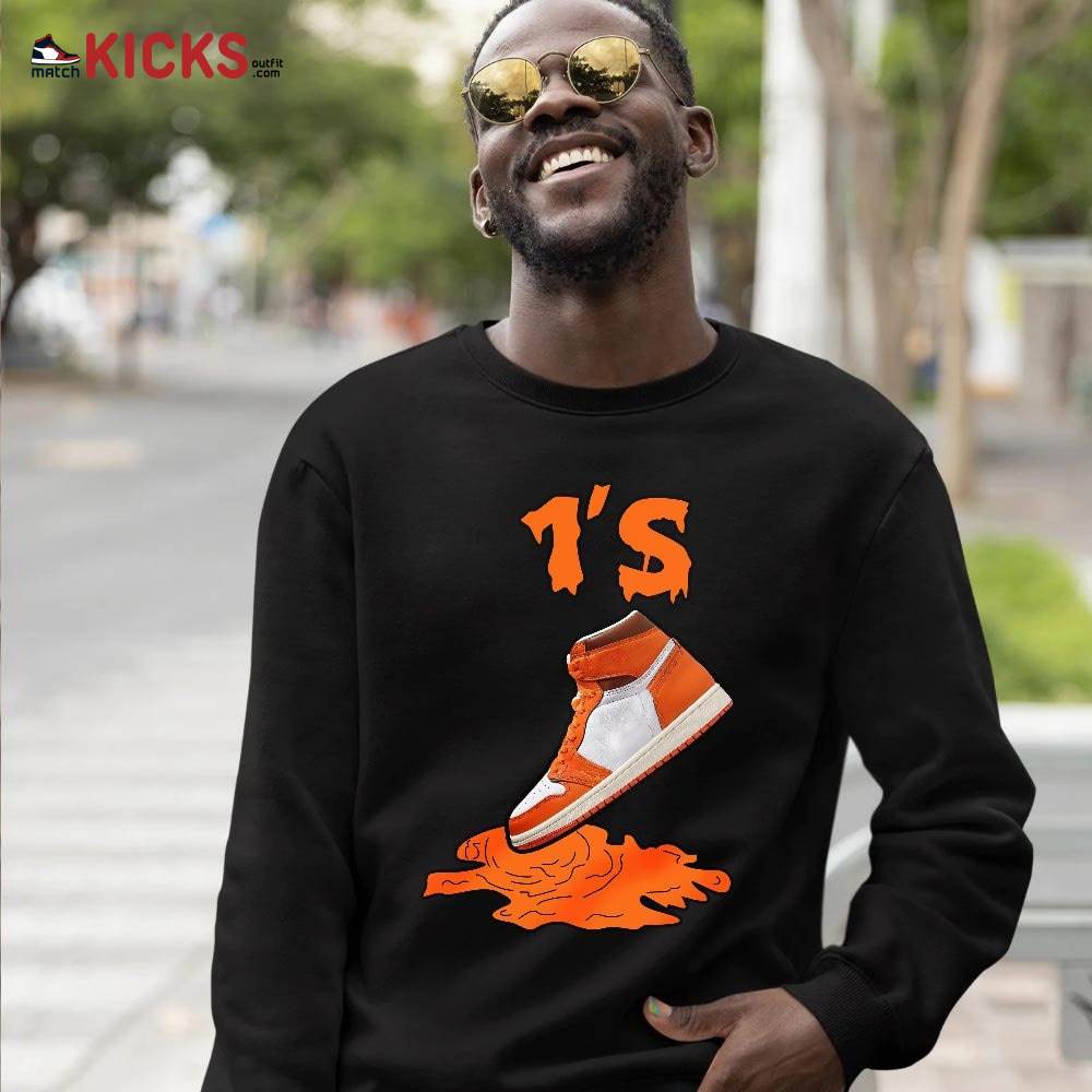 Shoes Dripping Sneaker Shirt Match Retro Starfish 1s, Jordan 1 Retro High OG Starfish MKO T-Shirt Shoes Dripping Sneaker Shirt Match Retro Starfish 1s, Jordan 1 Retro High OG Starfish MKO T-Shirt