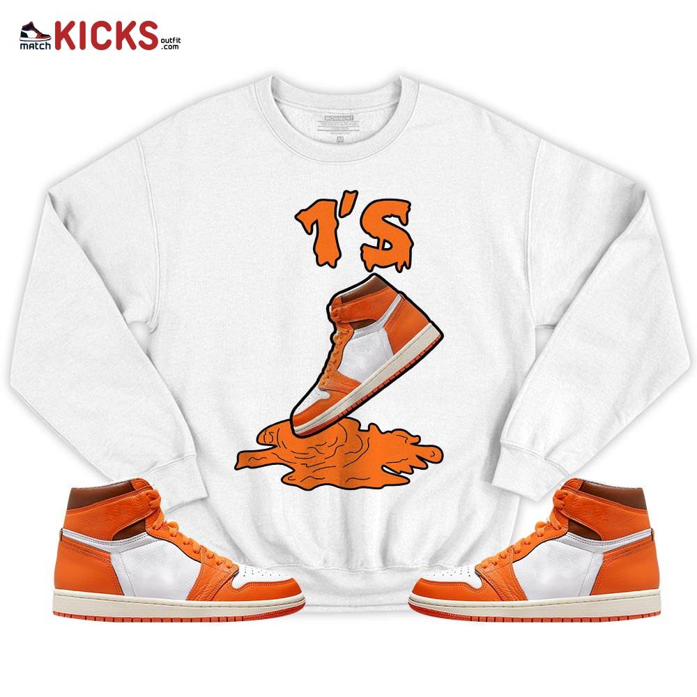 Shoes Dripping Sneaker Shirt Match Retro Starfish 1s, Jordan 1 Retro High OG Starfish MKO T-Shirt Shoes Dripping Sneaker Shirt Match Retro Starfish 1s, Jordan 1 Retro High OG Starfish MKO T-Shirt