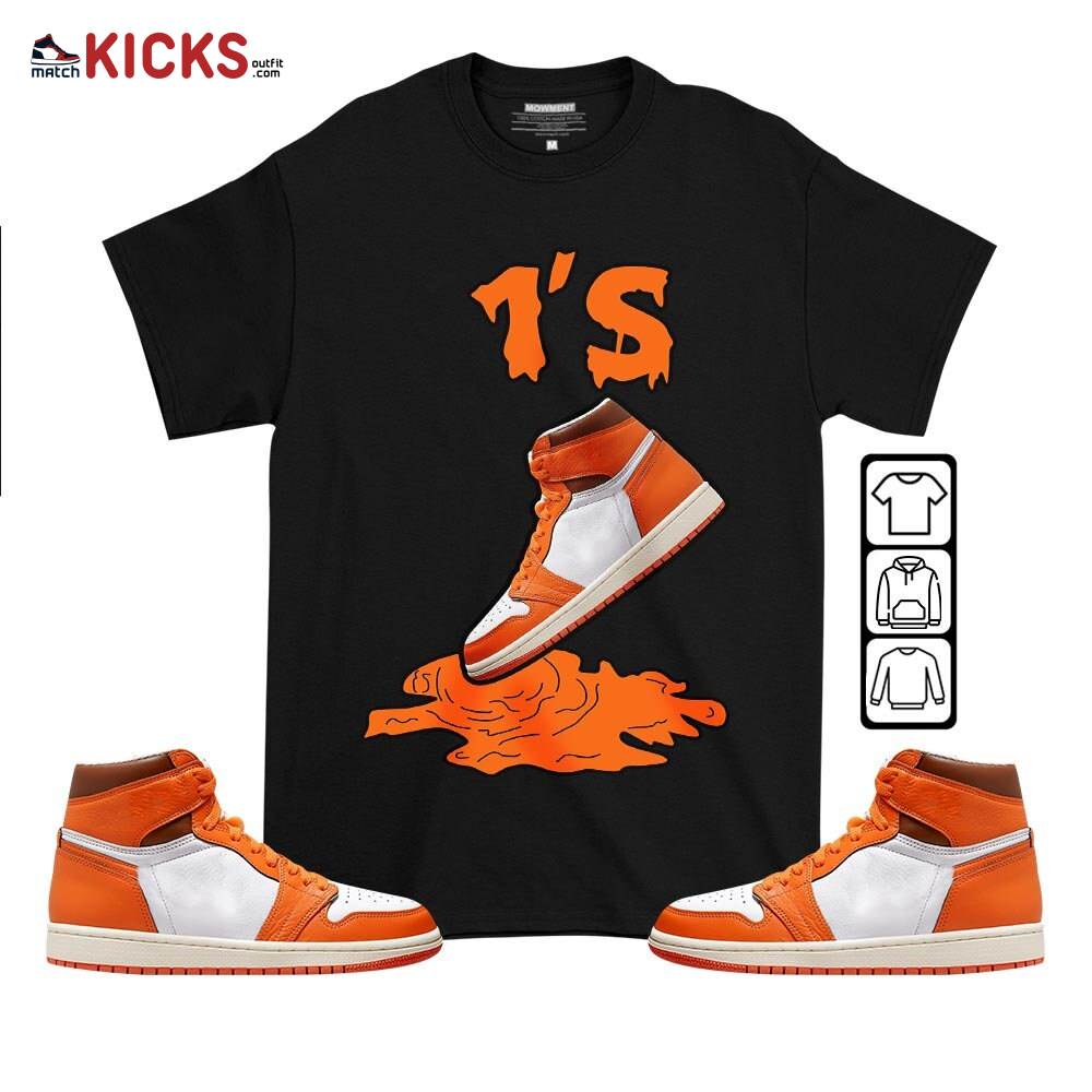 Shoes Dripping Sneaker Shirt Match Retro Starfish 1s, Jordan 1 Retro High OG Starfish MKO T-Shirt Shoes Dripping Sneaker Shirt Match Retro Starfish 1s, Jordan 1 Retro High OG Starfish MKO T-Shirt