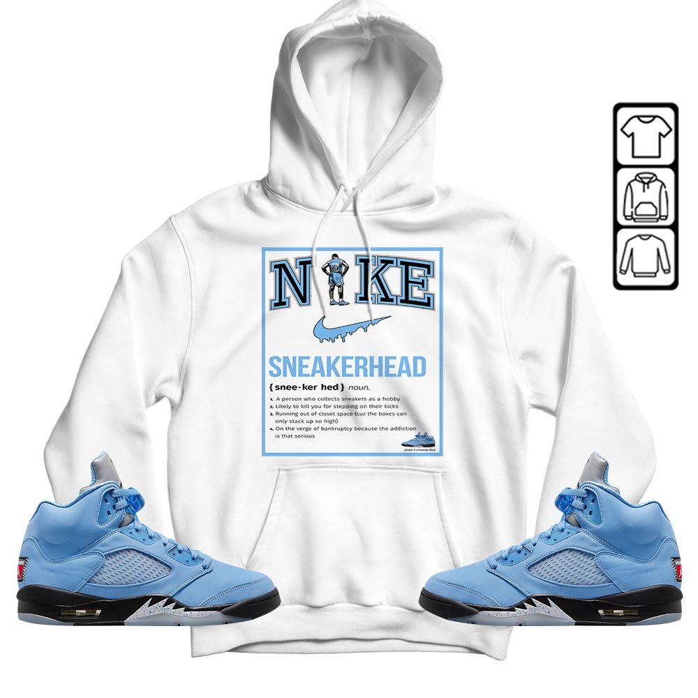 Shoes GOAT 23 Basketball Sneaker Shirt Match Retro University Blue 5s, Jordan 5 University Blue MKO T-Shirt