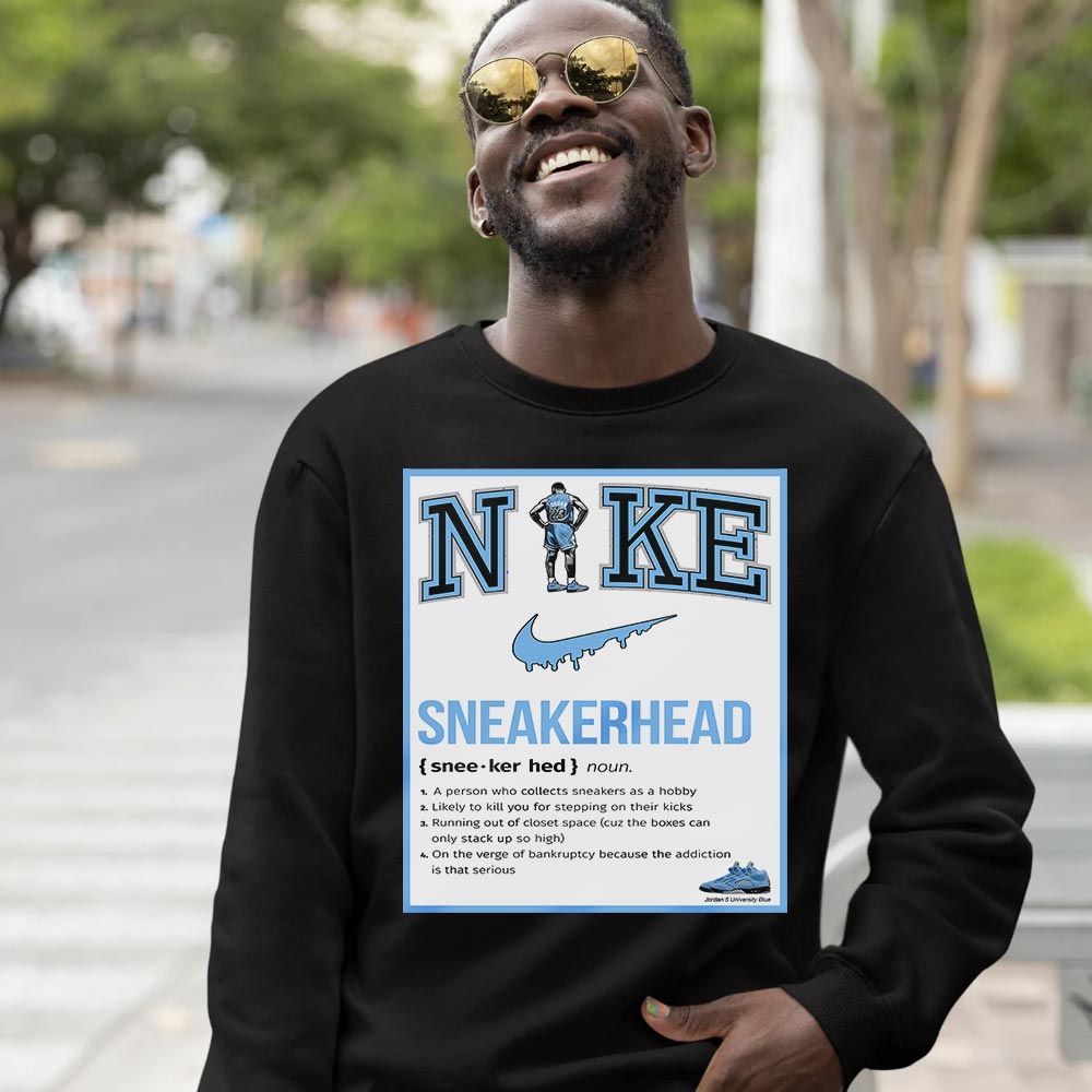 Shoes GOAT 23 Basketball Sneaker Shirt Match Retro University Blue 5s, Jordan 5 University Blue MKO T-Shirt Shoes GOAT 23 Basketball Sneaker Shirt Match Retro University Blue 5s, Jordan 5 University Blue MKO T-Shirt