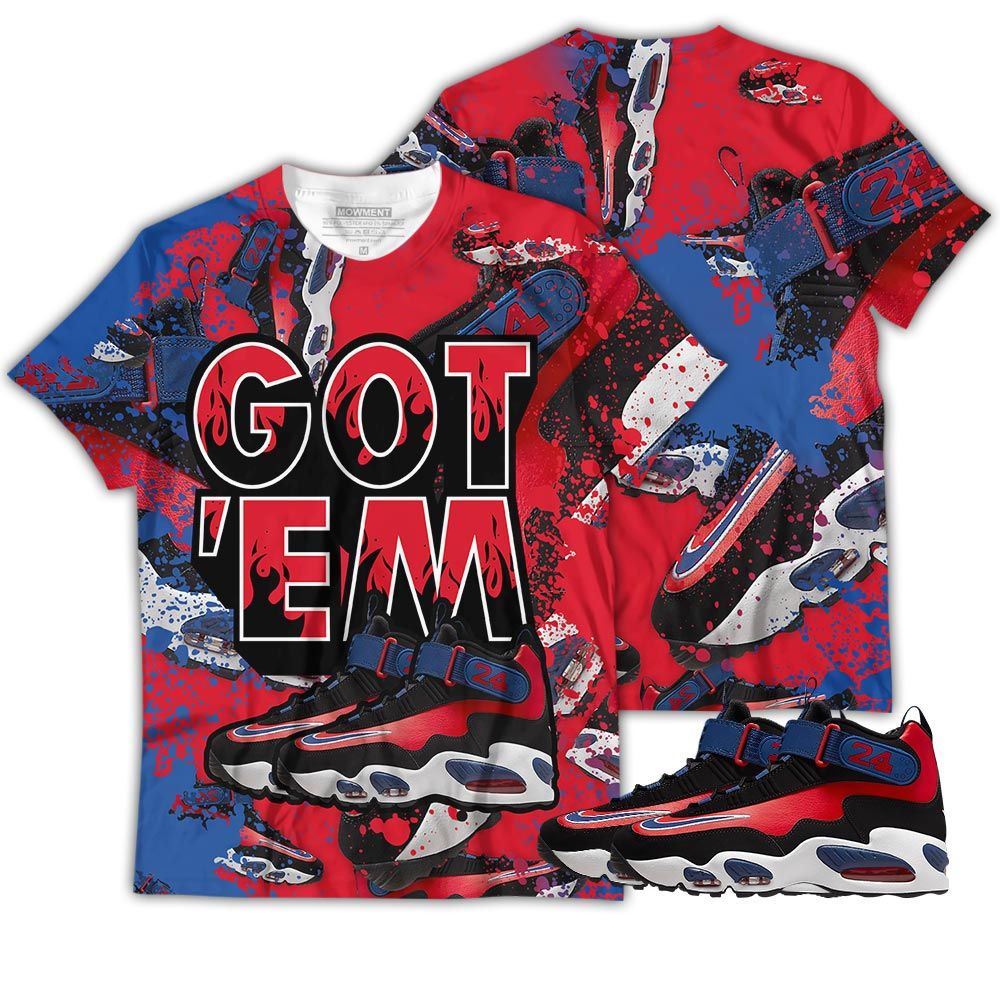 Shoes Got Em Drip 3D Sneaker Shirt Match Max 1 Navy Red Black, Air Griffey Max 1 Black Red Navy Blue Hoodie Sweatshirt Tee All Over Print MKO Shirt Shoes Got Em Drip 3D Sneaker Shirt Match Max 1 Navy Red Black, Air Griffey Max 1 Black Red Navy Blue Hoodie Sweatshirt Tee All Over Print MKO Shirt