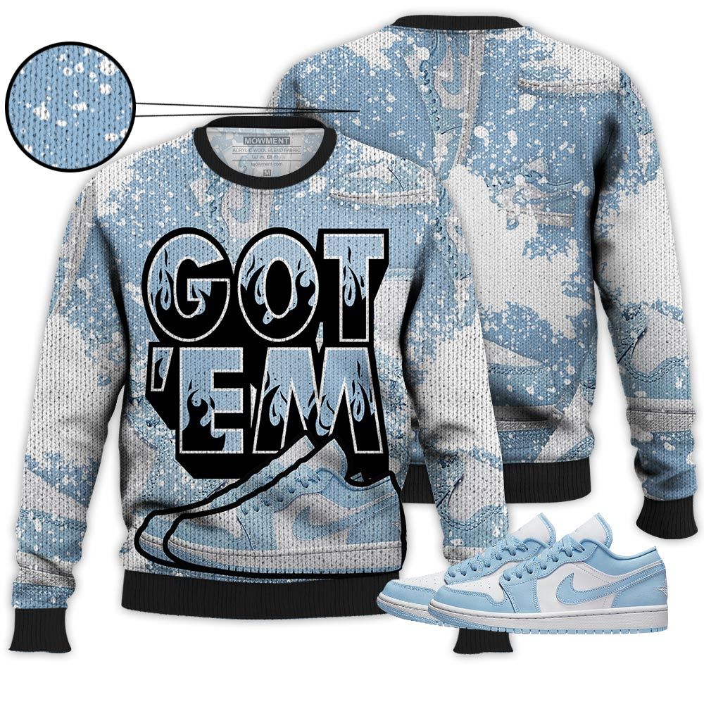 Shoes Got Em Drip Sneaker Shirt Match 1 Low Gets Icy, Jordan 1 Low Ice Blue Hoodie Sweatshirt Tee All Over Print MKO Shirt Shoes Got Em Drip Sneaker Shirt Match 1 Low Gets Icy, Jordan 1 Low Ice Blue Hoodie Sweatshirt Tee All Over Print MKO Shirt