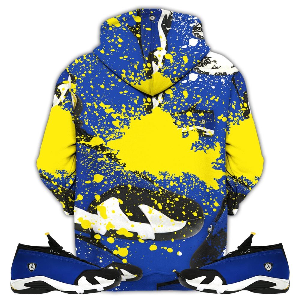 Shoes Got Em Drip Sneaker Shirt Match 2023 Blue Laney 14S, Jordan 14 Laney Hoodie Sweatshirt Tee All Over Print MKO Shirt