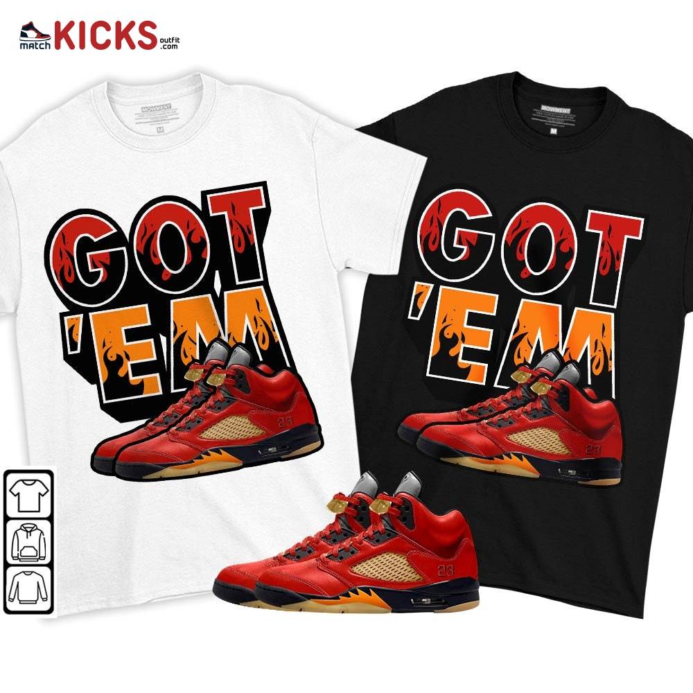 Shoes Got Em Drip Sneaker Shirt Match 5 Dunk On Mars, Jordan 5 Mars For Her MKO T-Shirt Shoes Got Em Drip Sneaker Shirt Match 5 Dunk On Mars, Jordan 5 Mars For Her MKO T-Shirt