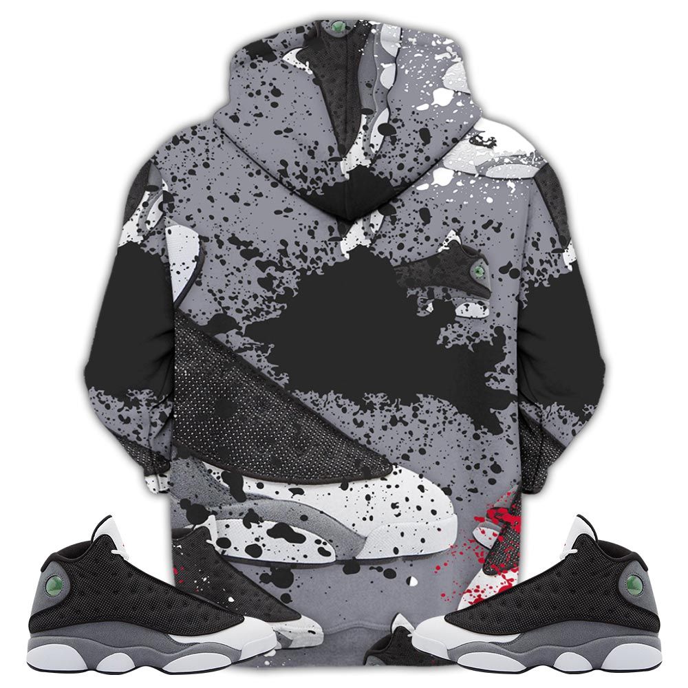 Shoes Got Em Drip Sneaker Shirt Match Black Flint 13S, Jordan Retro 13 Black Flint Hoodie Sweatshirt Tee All Over Print MKO Shirt