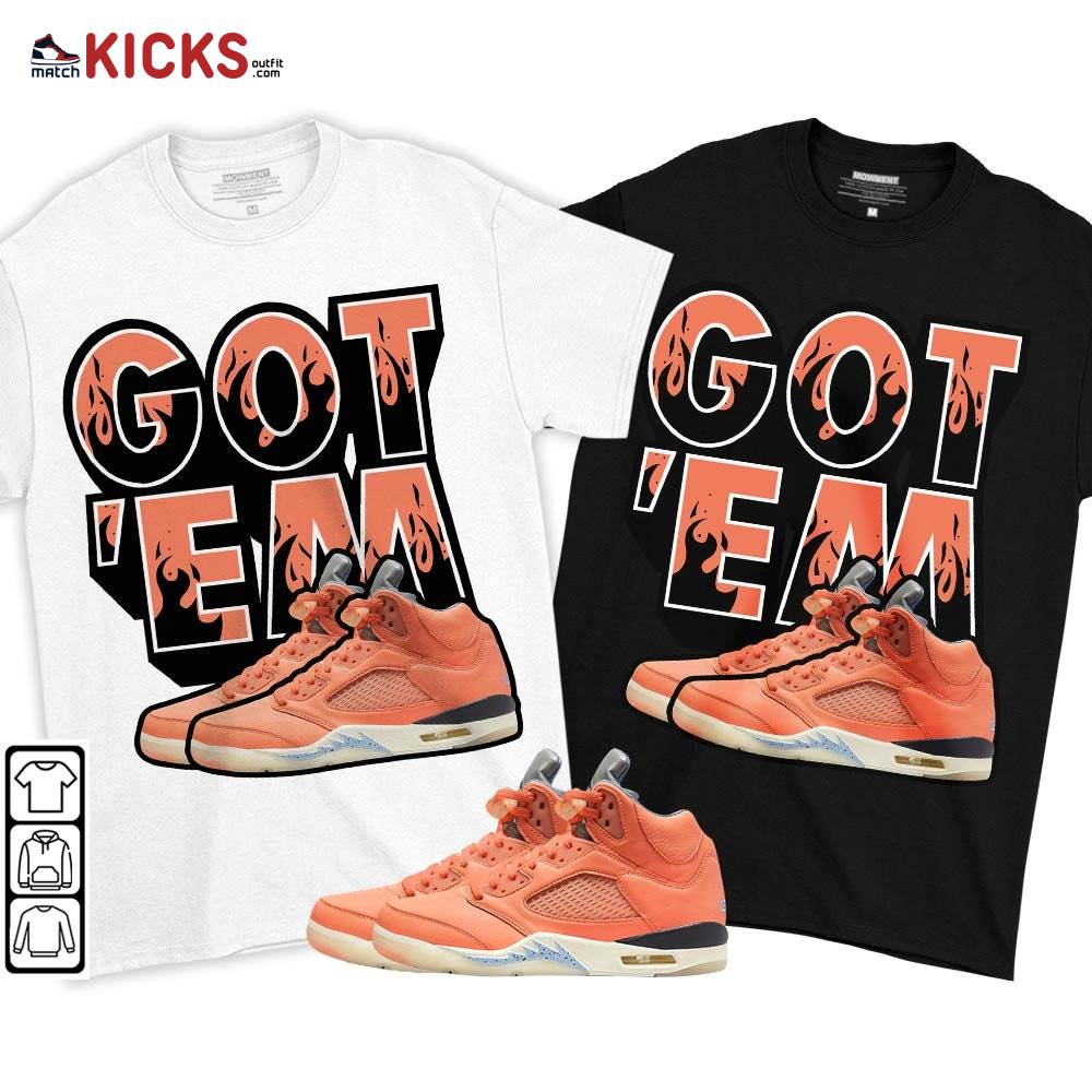 Shoes Got Em Drip Sneaker Shirt Match Crimson Bliss 5s, Jordan 5 DJ Khaled Crimson Bliss MKO T-Shirt Shoes Got Em Drip Sneaker Shirt Match Crimson Bliss 5s, Jordan 5 DJ Khaled Crimson Bliss MKO T-Shirt