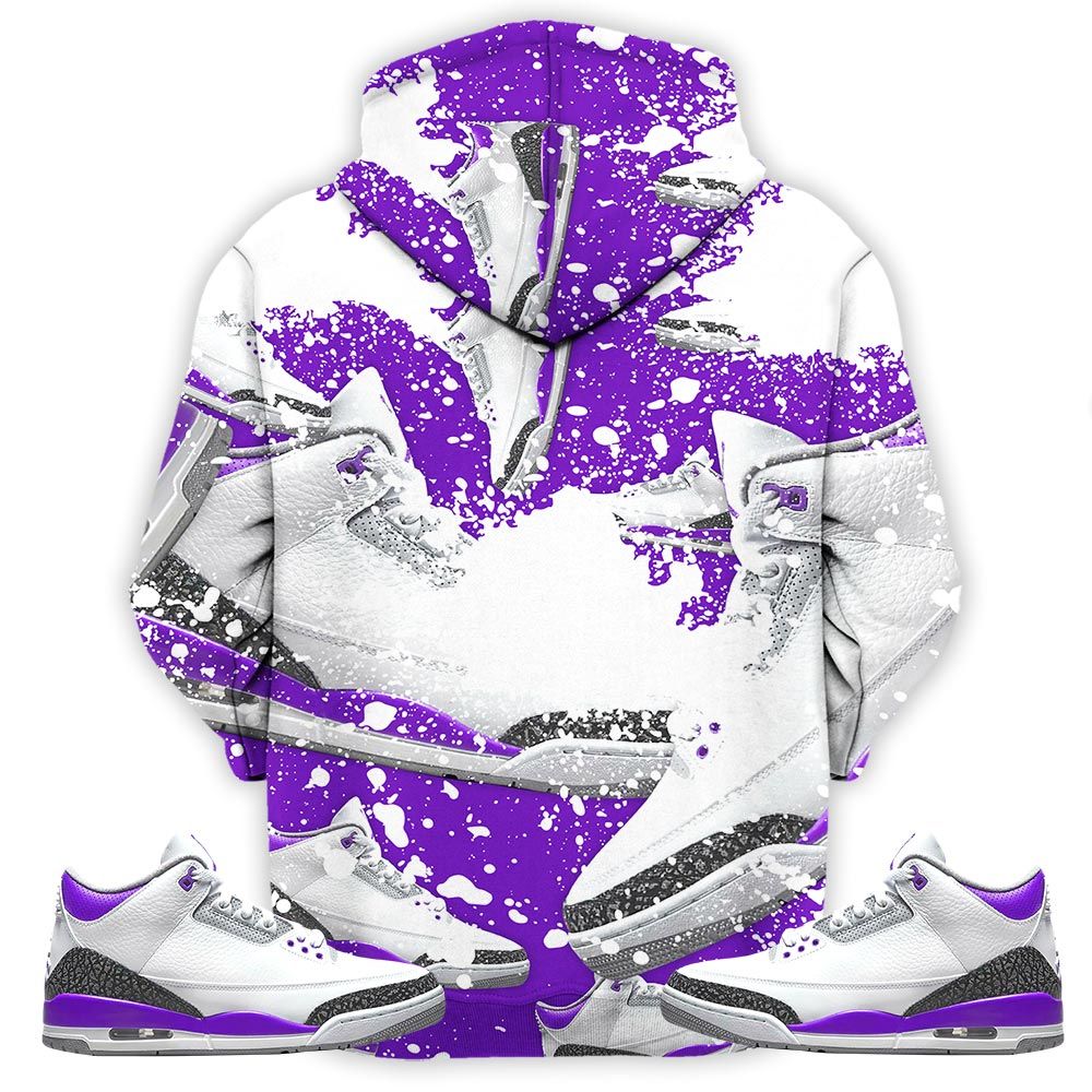 Shoes Got Em Drip Sneaker Shirt Match Dark Iris 3S, Jordan 3 Retro Dark Iris Hoodie Sweatshirt Tee All Over Print MKO Shirt