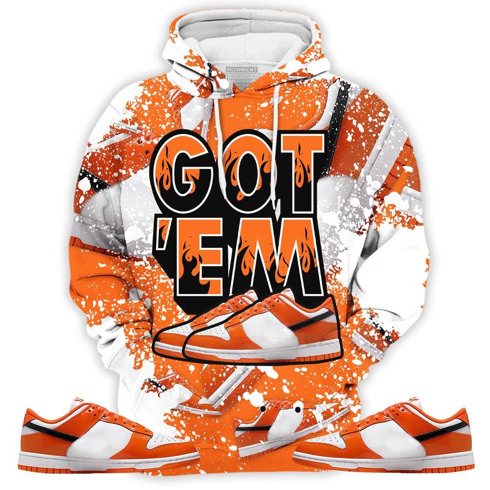 Shoes Got Em Drip Sneaker Shirt Match Dunk Low Orange Black, Dunk Low Patent Halloween Hoodie Sweatshirt Tee All Over Print MKO Shirt Shoes Got Em Drip Sneaker Shirt Match Dunk Low Orange Black, Dunk Low Patent Halloween Hoodie Sweatshirt Tee All Over Print MKO Shirt