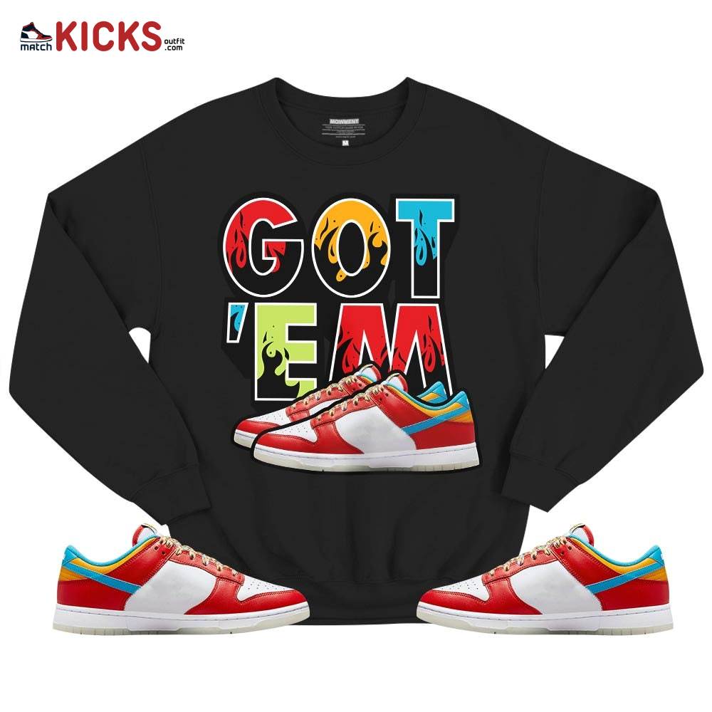 Shoes Got Em Drip Sneaker Shirt Match Fruity Pebbles Dunk Low, Dunk Low Fruity Pebbles MKO T-Shirt Shoes Got Em Drip Sneaker Shirt Match Fruity Pebbles Dunk Low, Dunk Low Fruity Pebbles MKO T-Shirt