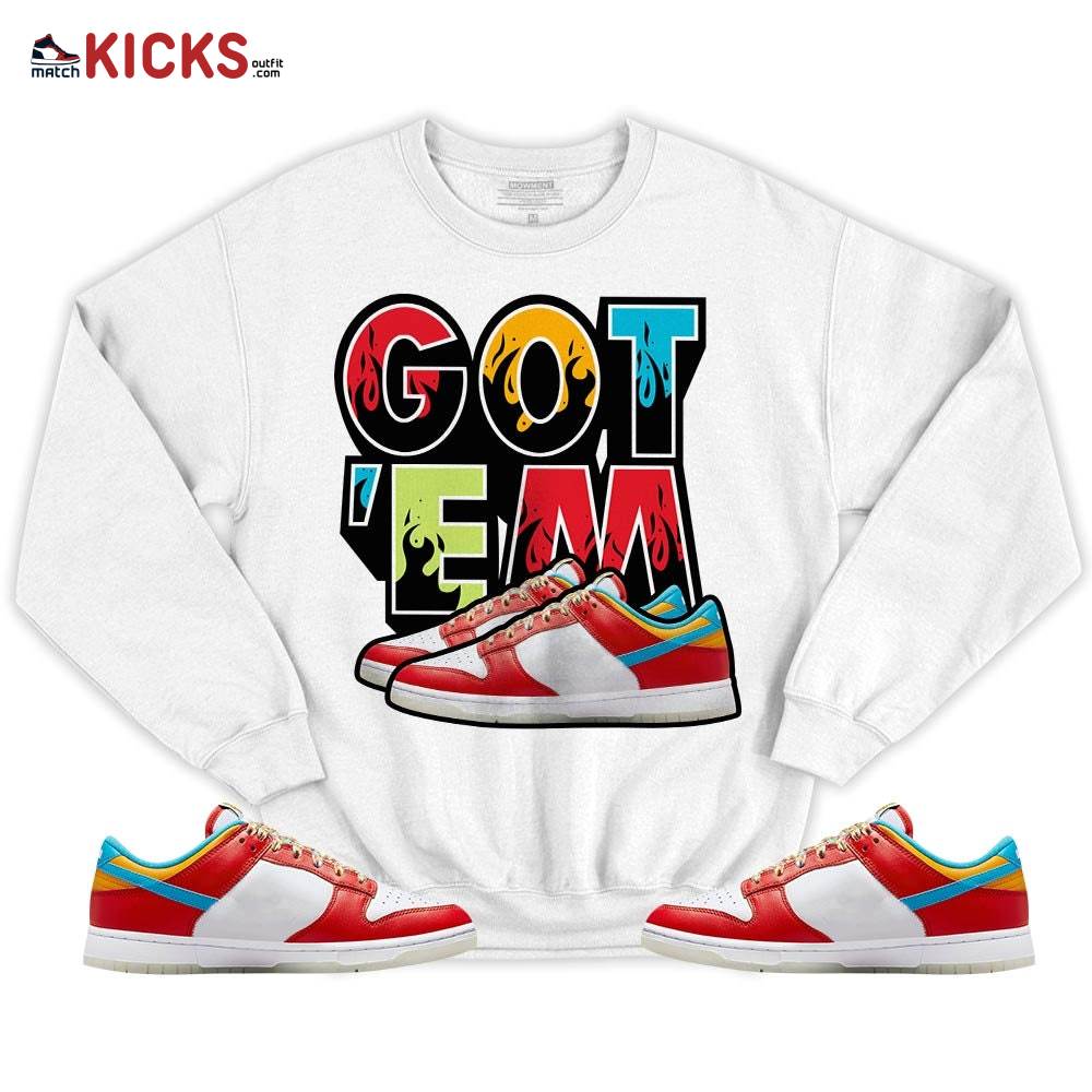 Shoes Got Em Drip Sneaker Shirt Match Fruity Pebbles Dunk Low, Dunk Low Fruity Pebbles MKO T-Shirt Shoes Got Em Drip Sneaker Shirt Match Fruity Pebbles Dunk Low, Dunk Low Fruity Pebbles MKO T-Shirt