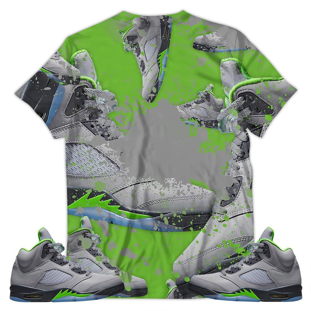 Shoes Got Em Drip Sneaker Shirt Match Green Bean 5S, Jordan 5 Retro Green Bean Hoodie Sweatshirt Tee All Over Print MKO Shirt