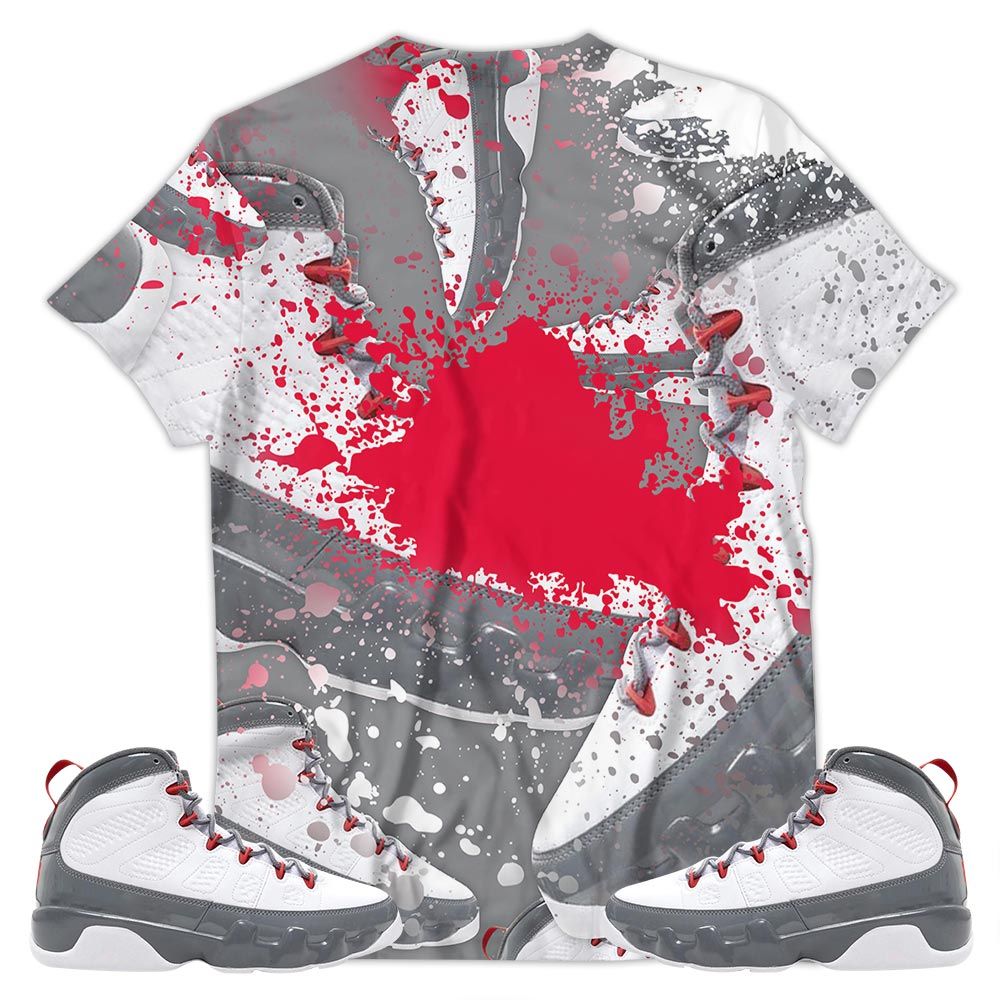 Shoes Got Em Drip Sneaker Shirt Match Grey Fire Red 9S, Jordan 9 Retro Fire Red Hoodie Sweatshirt Tee All Over Print MKO Shirt