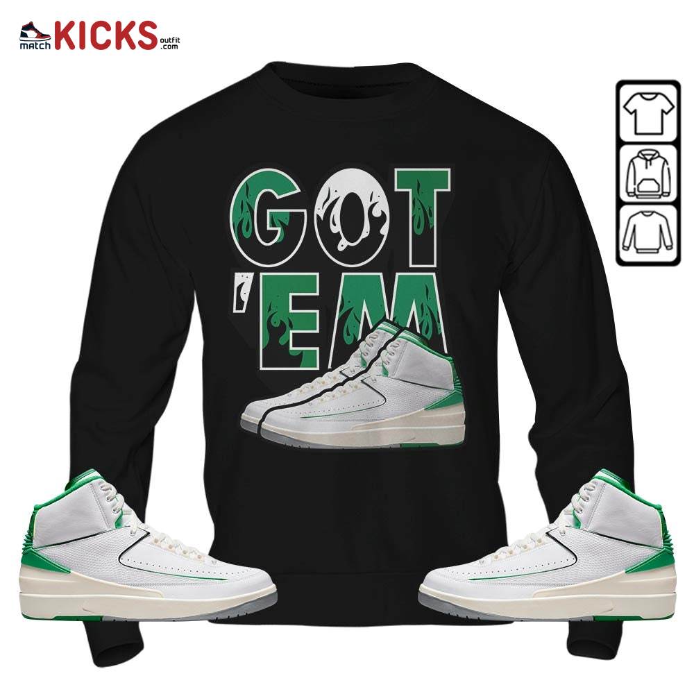 Shoes Got Em Drip Sneaker Shirt Match Lucky Green 2s, Jordan 2 Lucky Green MKO T-Shirt Shoes Got Em Drip Sneaker Shirt Match Lucky Green 2s, Jordan 2 Lucky Green MKO T-Shirt