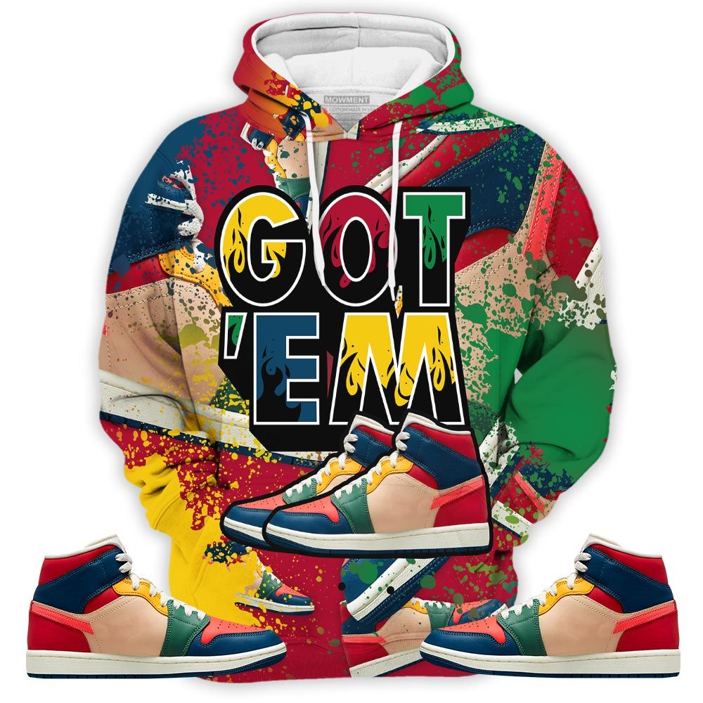 Shoes Got Em Drip Sneaker Shirt Match Mid Multi Color 2022 1S, Jordan 1 Mid Multi Color 2022 Hoodie Sweatshirt Tee All Over Print MKO Shirt Shoes Got Em Drip Sneaker Shirt Match Mid Multi Color 2022 1S, Jordan 1 Mid Multi Color 2022 Hoodie Sweatshirt Tee All Over Print MKO Shirt