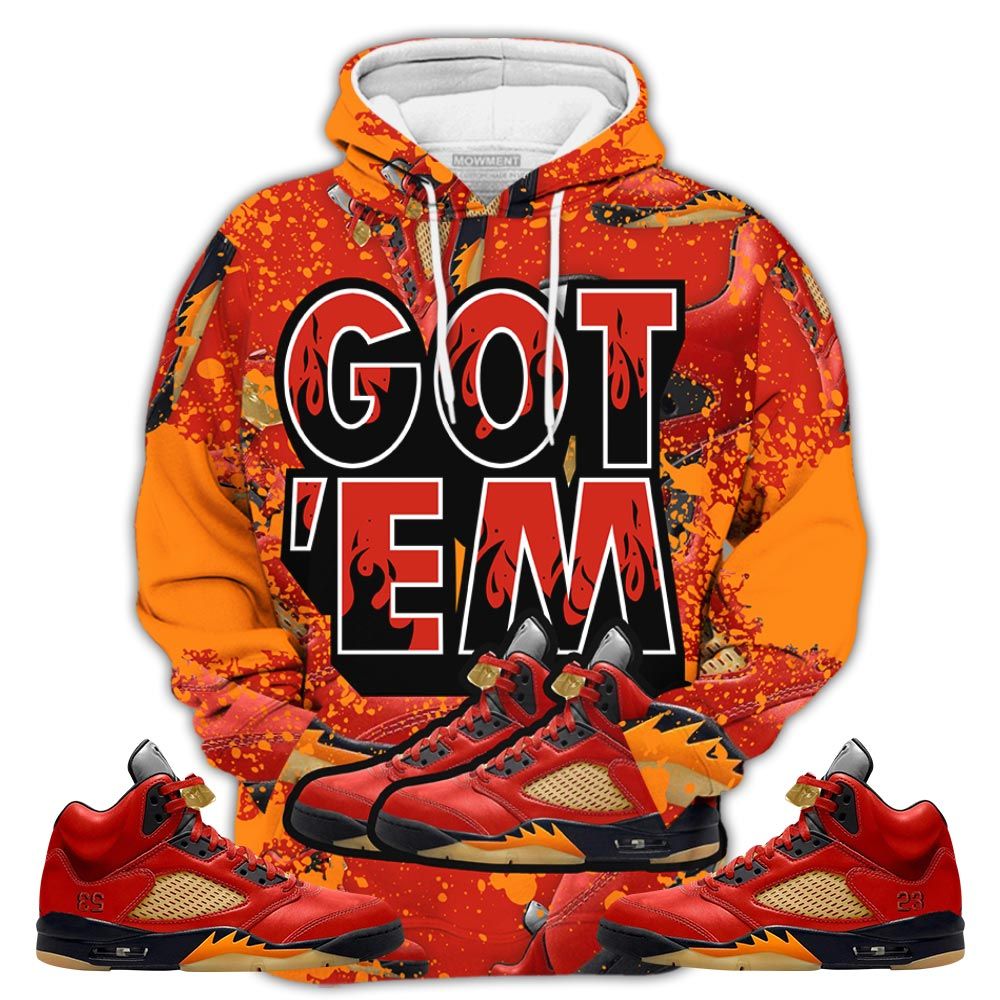Shoes Got Em Drip Sneaker Shirt Match Retro 5 Dunk On Mars, Jordan 5 Mars For Her Hoodie Sweatshirt Tee All Over Print MKO Shirt