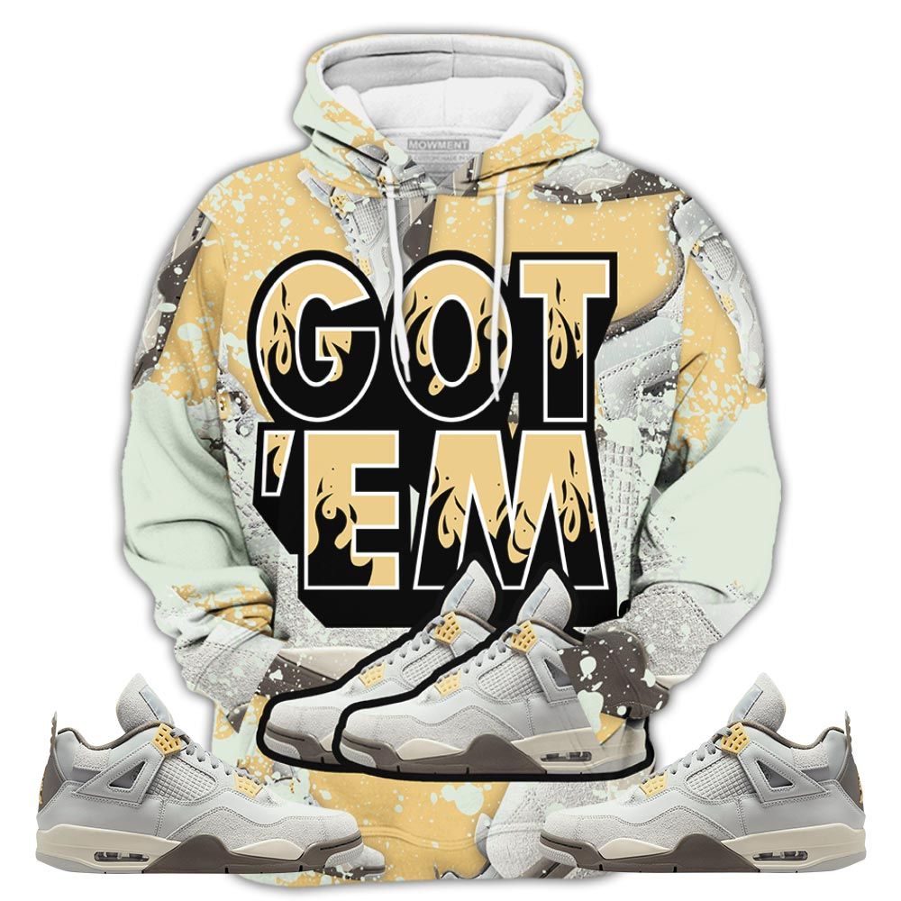 Shoes Got Em Drip Sneaker Shirt Match Retro Craft 4S, Jordan 4 Craft Photon Dust Hoodie Sweatshirt Tee All Over Print MKO Shirt