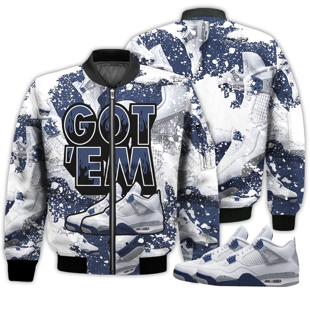 Shoes Got Em Drip Sneaker Shirt Match White Midnight Navy 4S, Jordan 4 Retro Midnight Navy Hoodie Sweatshirt Tee All Over Print MKO Shirt Shoes Got Em Drip Sneaker Shirt Match White Midnight Navy 4S, Jordan 4 Retro Midnight Navy Hoodie Sweatshirt Tee All Over Print MKO Shirt