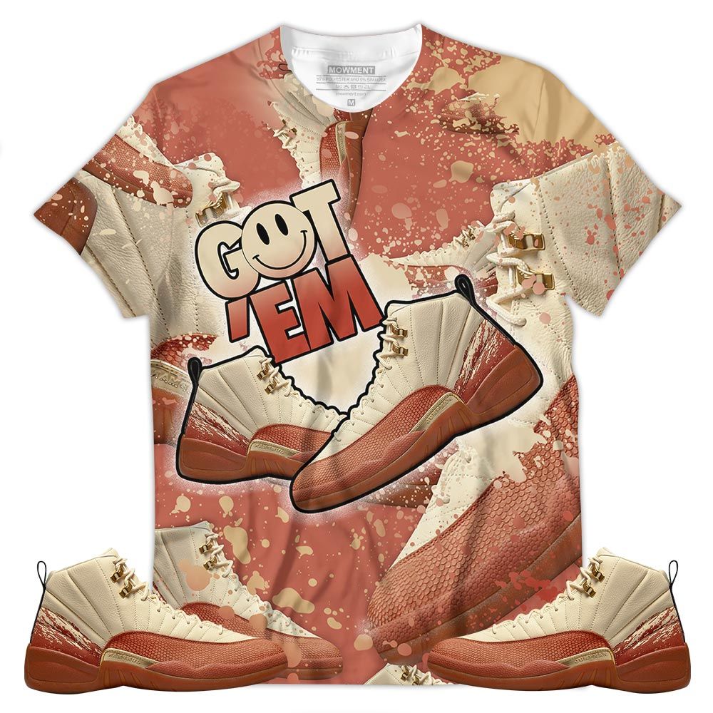 Shoes Got Em Shoes Smile Sneaker Shirt Match Eastside Golf 12S, Jordan 12 Retro Eastside Golf Hoodie Sweatshirt Tee All Over Print MKO Shirt