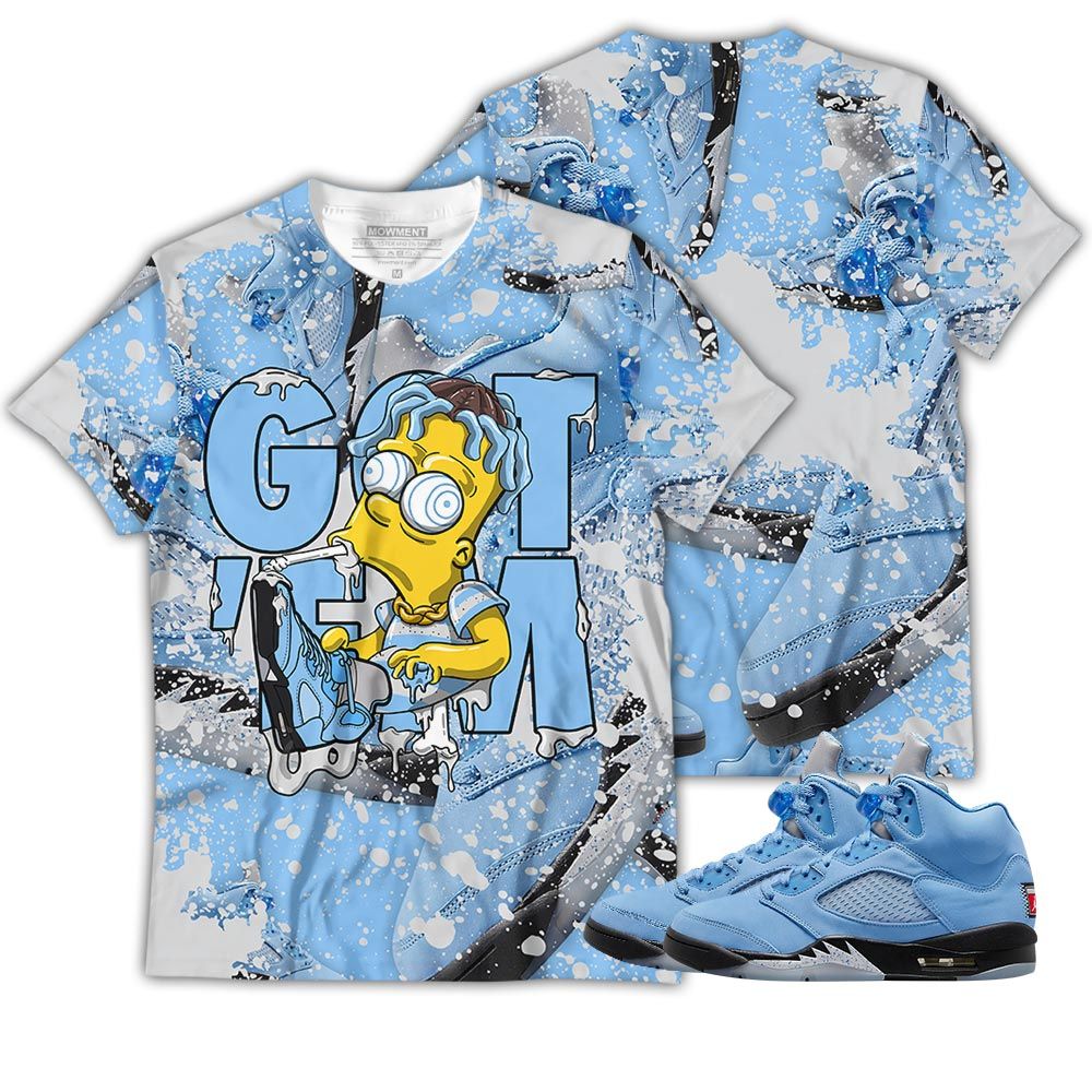 Simpson Got Em 03 Sneaker Shirt Match Retro University Blue 5S, Jordan 5 University Blue Hoodie Sweatshirt Tee All Over Print MKO Shirt Simpson Got Em 03 Sneaker Shirt Match Retro University Blue 5S, Jordan 5 University Blue Hoodie Sweatshirt Tee All Over Print MKO Shirt
