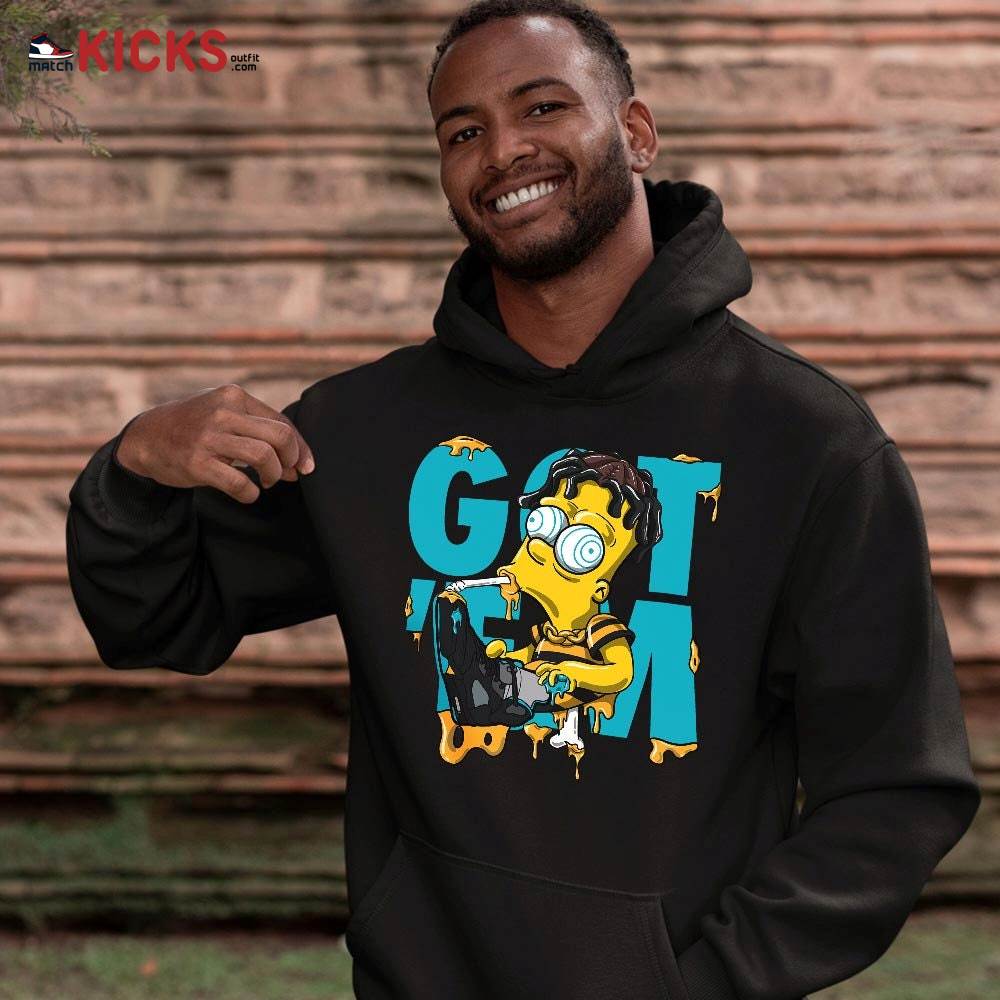 Simpson Got Em Sneaker Shirt Match Black 2023 Retro Aqua 5s, Jordan 5 Aqua MKO T-Shirt Simpson Got Em Sneaker Shirt Match Black 2023 Retro Aqua 5s, Jordan 5 Aqua MKO T-Shirt