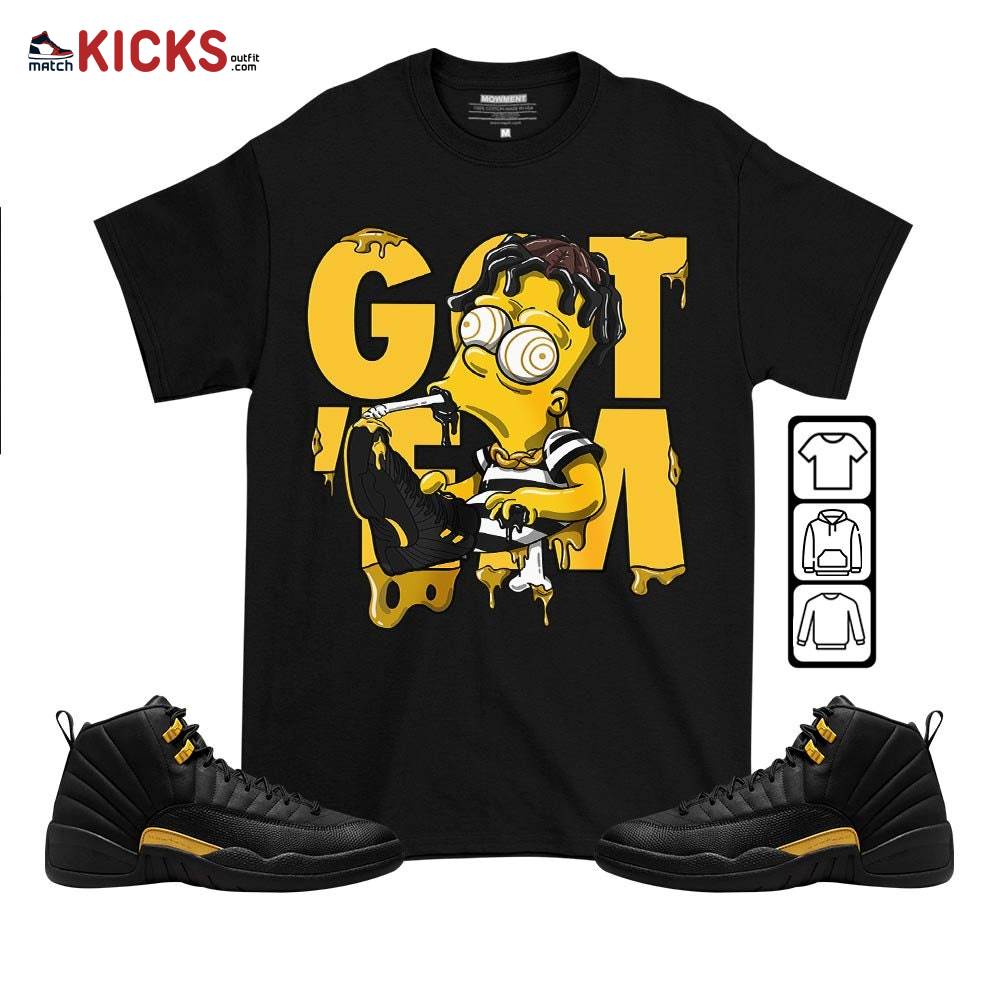 Simpson Got Em Sneaker Shirt Match Black Taxi 12s, Jordan 12 Retro Black Taxi MKO T-Shirt