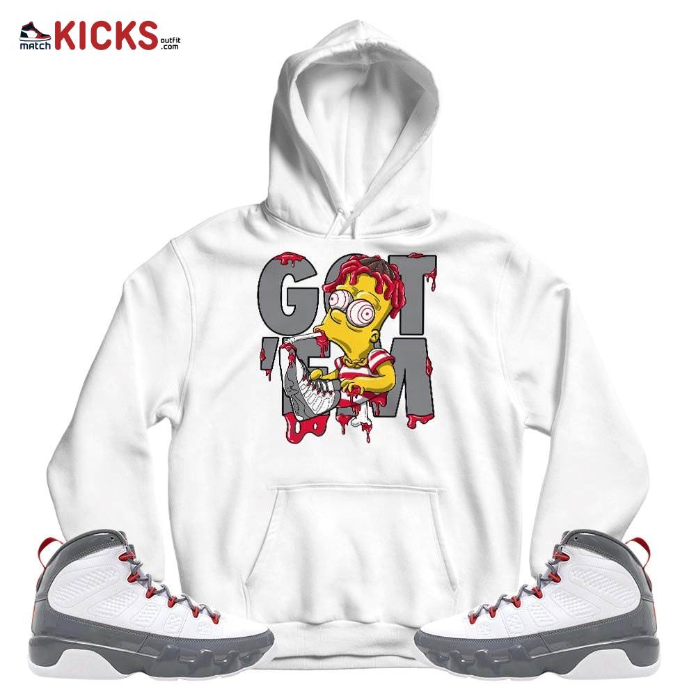 Simpson Got Em Sneaker Shirt Match Fire Red 9s, Jordan 9 Retro Fire Red MKO T-Shirt Simpson Got Em Sneaker Shirt Match Fire Red 9s, Jordan 9 Retro Fire Red MKO T-Shirt