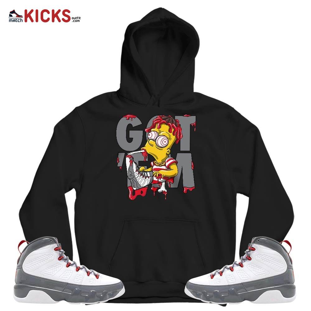 Simpson Got Em Sneaker Shirt Match Fire Red 9s, Jordan 9 Retro Fire Red MKO T-Shirt Simpson Got Em Sneaker Shirt Match Fire Red 9s, Jordan 9 Retro Fire Red MKO T-Shirt