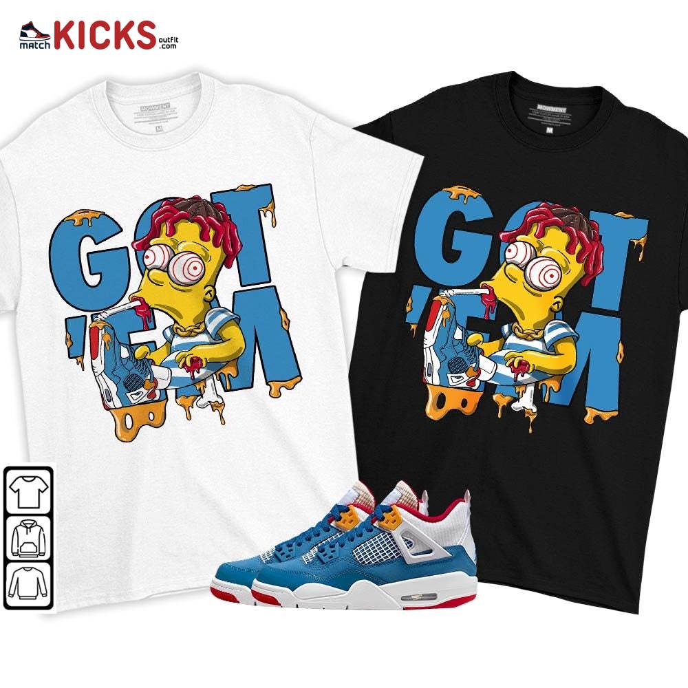 Simpson Got Em Sneaker Shirt Match Messy Room 4s, Jordan 4 GS Messy Room MKO T-Shirt