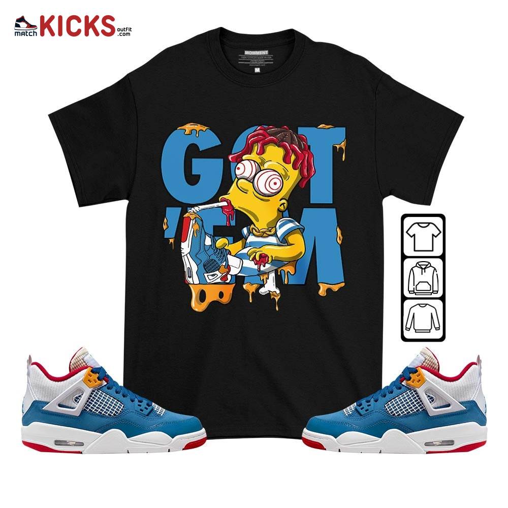 Simpson Got Em Sneaker Shirt Match Messy Room 4s, Jordan 4 GS Messy Room MKO T-Shirt