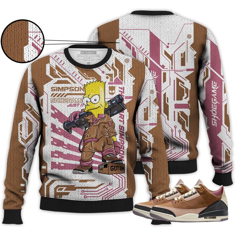 Simpson Shoegame Sneaker Shirt Match Archaeo Brown 3S, Jordan 3 Archaeo Brown Hoodie Sweatshirt Tee All Over Print MKO Shirt Simpson Shoegame Sneaker Shirt Match Archaeo Brown 3S, Jordan 3 Archaeo Brown Hoodie Sweatshirt Tee All Over Print MKO Shirt