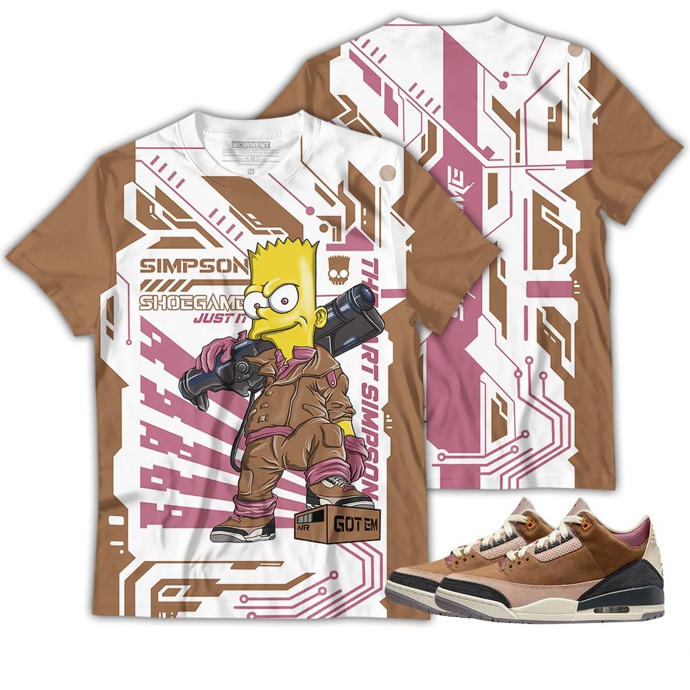 Simpson Shoegame Sneaker Shirt Match Archaeo Brown 3S, Jordan 3 Archaeo Brown Hoodie Sweatshirt Tee All Over Print MKO Shirt Simpson Shoegame Sneaker Shirt Match Archaeo Brown 3S, Jordan 3 Archaeo Brown Hoodie Sweatshirt Tee All Over Print MKO Shirt
