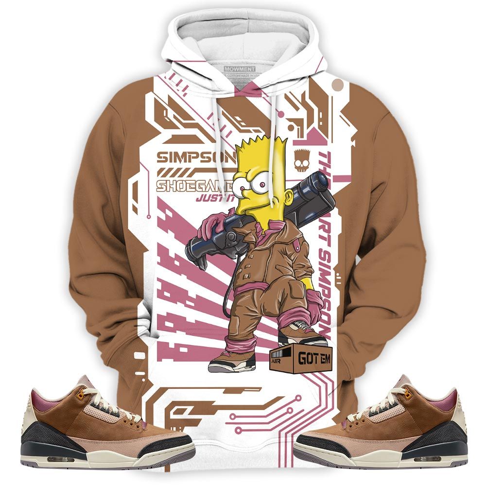 Simpson Shoegame Sneaker Shirt Match Archaeo Brown 3S, Jordan 3 Archaeo Brown Hoodie Sweatshirt Tee All Over Print MKO Shirt Simpson Shoegame Sneaker Shirt Match Archaeo Brown 3S, Jordan 3 Archaeo Brown Hoodie Sweatshirt Tee All Over Print MKO Shirt