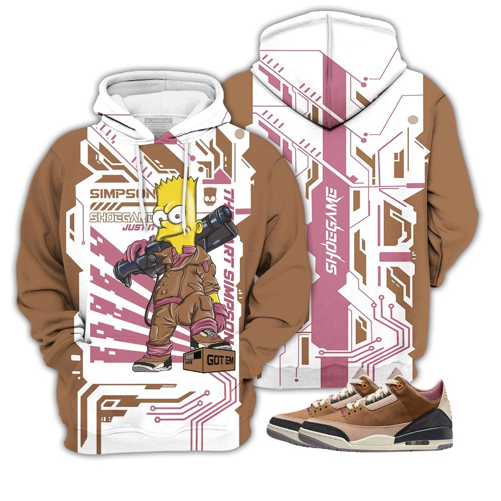 Simpson Shoegame Sneaker Shirt Match Archaeo Brown 3S, Jordan 3 Archaeo Brown Hoodie Sweatshirt Tee All Over Print MKO Shirt Simpson Shoegame Sneaker Shirt Match Archaeo Brown 3S, Jordan 3 Archaeo Brown Hoodie Sweatshirt Tee All Over Print MKO Shirt