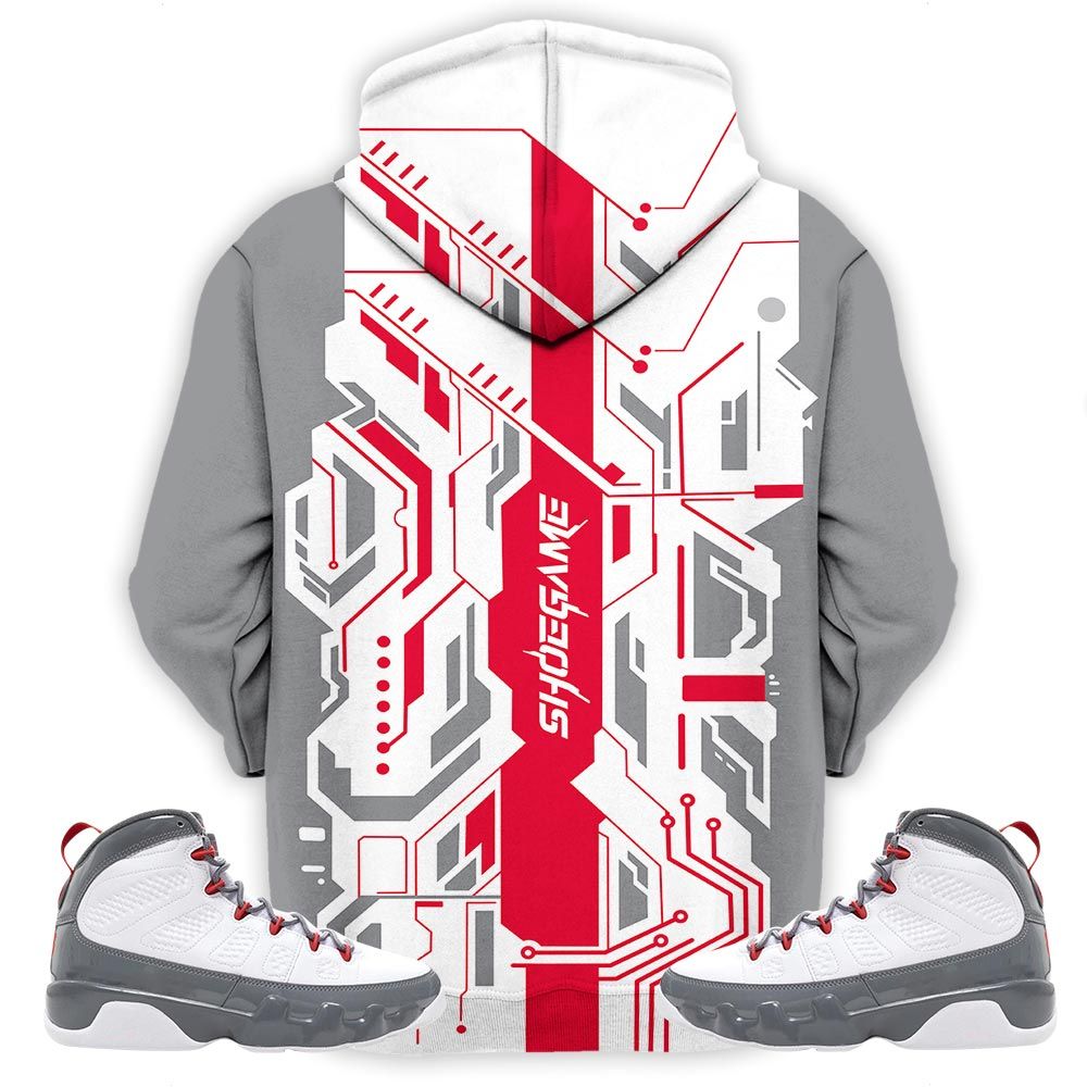 Simpson Shoegame Sneaker Shirt Match Fire Red 9S, Jordan 9 Retro Fire Red Hoodie Sweatshirt Tee All Over Print MKO Shirt