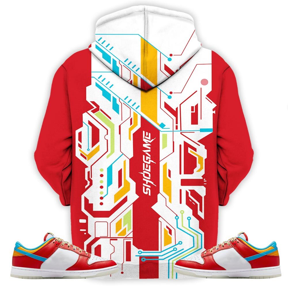 Simpson Shoegame Sneaker Shirt Match Fruity Pebbles Shoes, Dunk Low Fruity Pebbles Hoodie Sweatshirt Tee All Over Print MKO Shirt