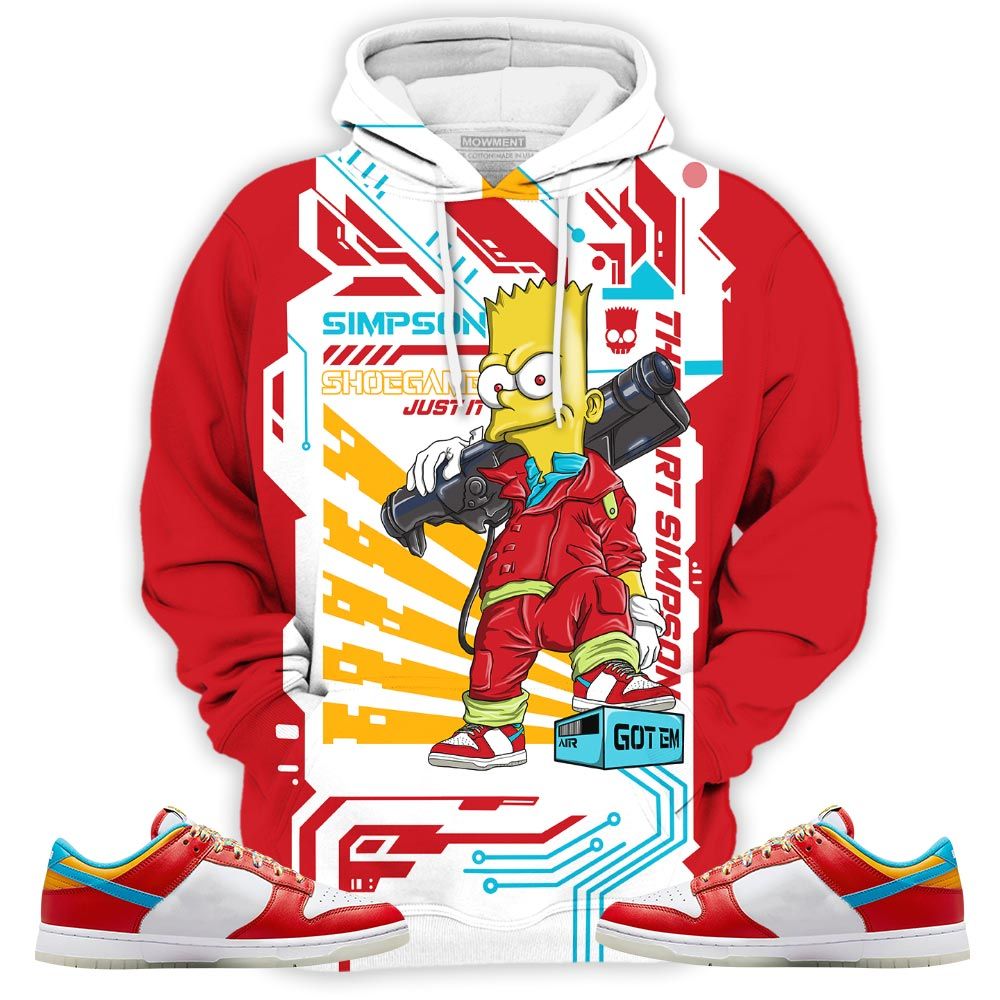 Simpson Shoegame Sneaker Shirt Match Fruity Pebbles Shoes, Dunk Low Fruity Pebbles Hoodie Sweatshirt Tee All Over Print MKO Shirt Simpson Shoegame Sneaker Shirt Match Fruity Pebbles Shoes, Dunk Low Fruity Pebbles Hoodie Sweatshirt Tee All Over Print MKO Shirt