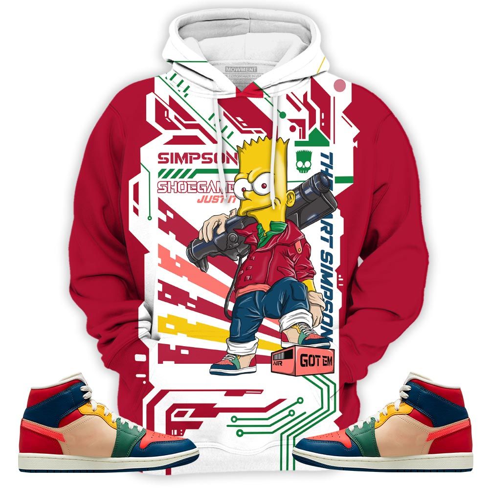 Simpson Shoegame Sneaker Shirt Match Multi Color 2022 1S, Jordan 1 Mid Multi Color 2022 Hoodie Sweatshirt Tee All Over Print MKO Shirt Simpson Shoegame Sneaker Shirt Match Multi Color 2022 1S, Jordan 1 Mid Multi Color 2022 Hoodie Sweatshirt Tee All Over Print MKO Shirt
