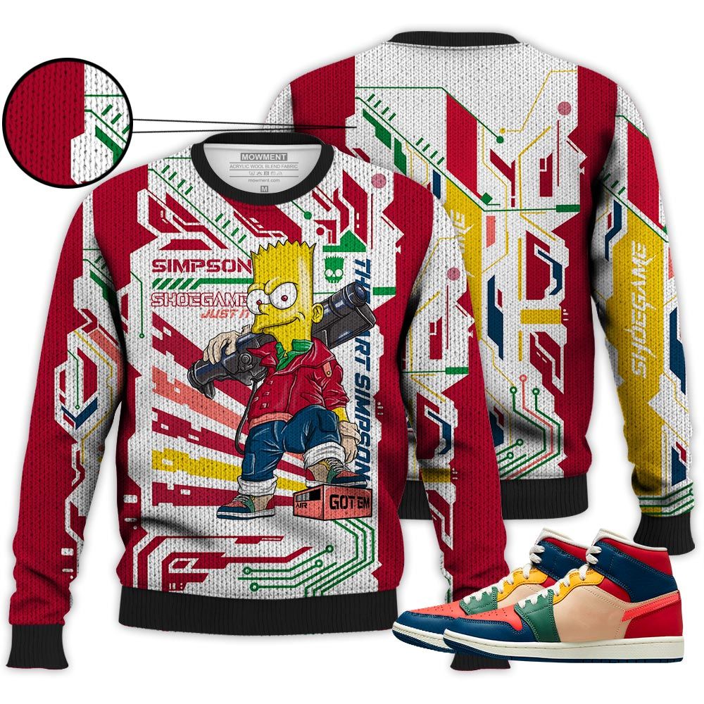 Simpson Shoegame Sneaker Shirt Match Multi Color 2022 1S, Jordan 1 Mid Multi Color 2022 Hoodie Sweatshirt Tee All Over Print MKO Shirt Simpson Shoegame Sneaker Shirt Match Multi Color 2022 1S, Jordan 1 Mid Multi Color 2022 Hoodie Sweatshirt Tee All Over Print MKO Shirt
