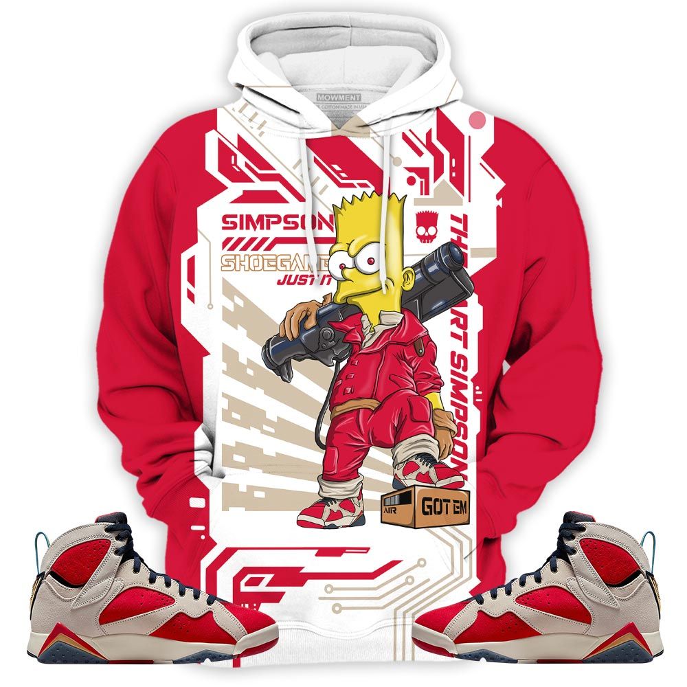 Simpson Shoegame Sneaker Shirt Match Trophy Room 7S, Jordan 7 Trophy Room Hoodie Sweatshirt Tee All Over Print MKO Shirt Simpson Shoegame Sneaker Shirt Match Trophy Room 7S, Jordan 7 Trophy Room Hoodie Sweatshirt Tee All Over Print MKO Shirt