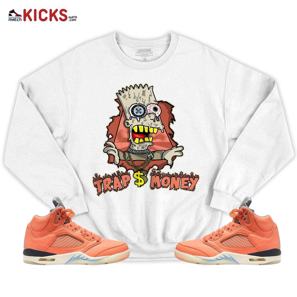 Simpson Trap Money Dripping Sneaker Shirt Match Crimson Bliss 5s, Jordan 5 DJ Khaled Crimson Bliss MKO T-Shirt Simpson Trap Money Dripping Sneaker Shirt Match Crimson Bliss 5s, Jordan 5 DJ Khaled Crimson Bliss MKO T-Shirt