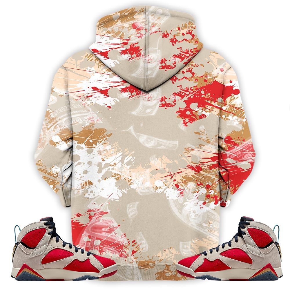 Simpson Trap Money Dripping Sneaker Shirt Match Trophy Room 7S, Jordan 7 Trophy Room Hoodie Sweatshirt Tee All Over Print MKO Shirt