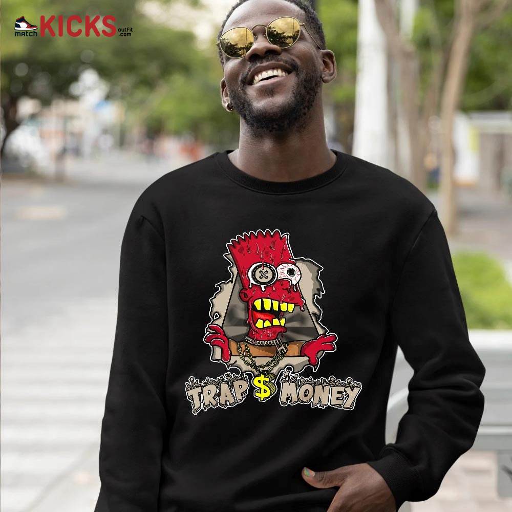 Simpson Trap Money Dripping Sneaker Shirt Match Trophy Room 7s, Jordan 7 Trophy Room MKO T-Shirt Simpson Trap Money Dripping Sneaker Shirt Match Trophy Room 7s, Jordan 7 Trophy Room MKO T-Shirt