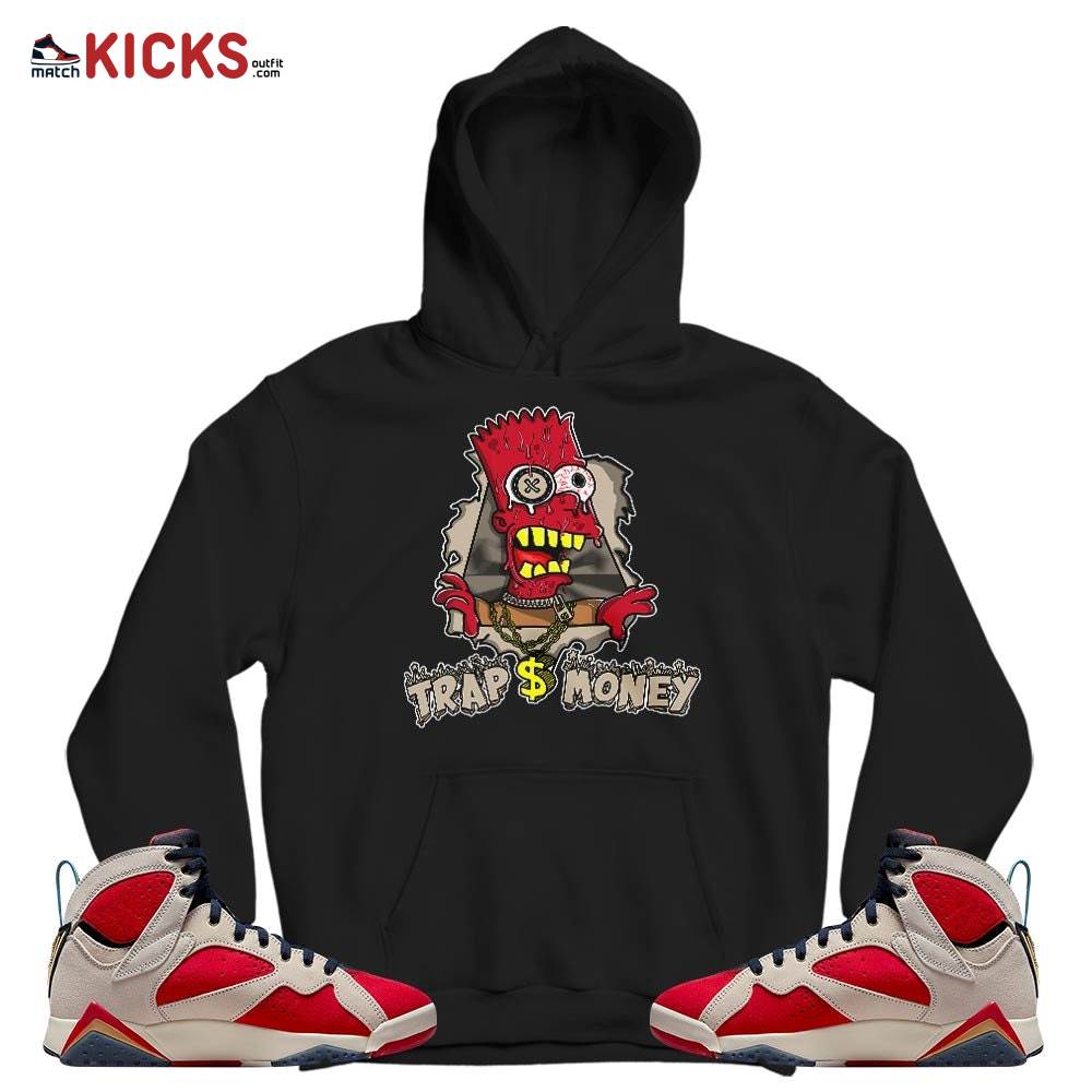 Simpson Trap Money Dripping Sneaker Shirt Match Trophy Room 7s, Jordan 7 Trophy Room MKO T-Shirt Simpson Trap Money Dripping Sneaker Shirt Match Trophy Room 7s, Jordan 7 Trophy Room MKO T-Shirt