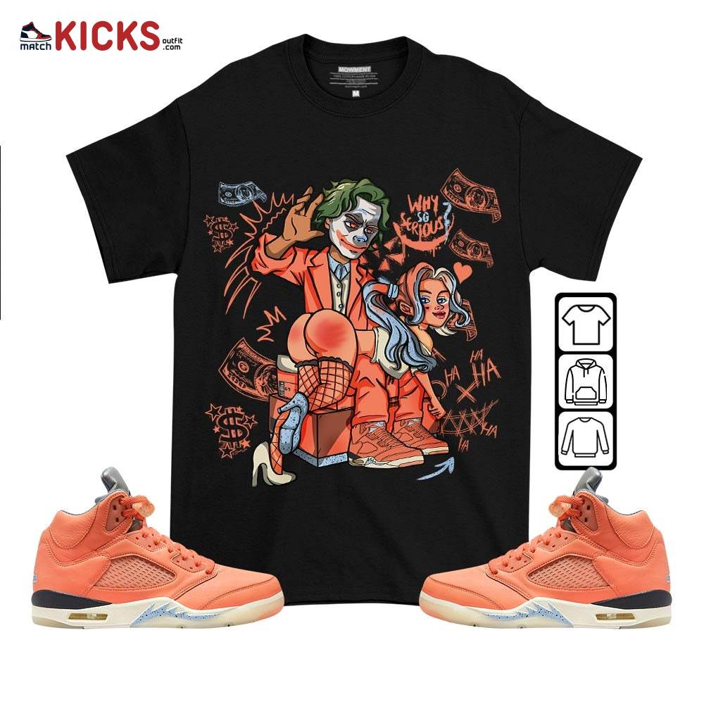 Slap Harley Quinm Sneaker Shirt Match Crimson Bliss 5s, Jordan 5 DJ Khaled Crimson Bliss MKO T-Shirt Slap Harley Quinm Sneaker Shirt Match Crimson Bliss 5s, Jordan 5 DJ Khaled Crimson Bliss MKO T-Shirt