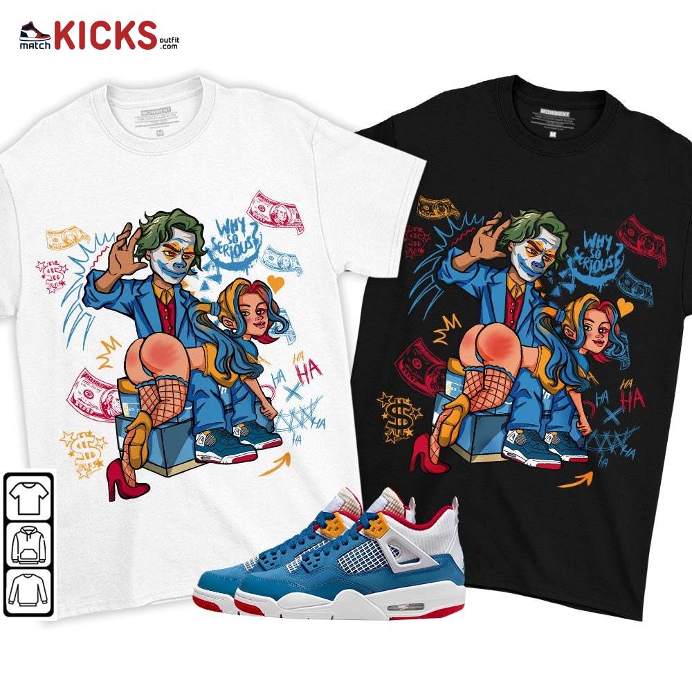 Slap Harley Quinm Sneaker Shirt Match Messy Room 4s, Jordan 4 GS Messy Room MKO T-Shirt