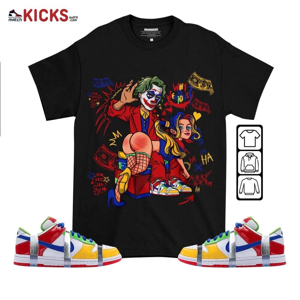 Slap Harley Quinm Sneaker Shirt Match SB Dunk Low eBay, SB Dunk Low Sandy MKO T-Shirt