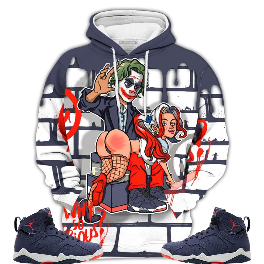 Slap Harley Quinn Sneaker Shirt Match 7 Neutral Indigo, Jordan 7 Quai 54 Hoodie Sweatshirt Tee All Over Print MKO Shirt Slap Harley Quinn Sneaker Shirt Match 7 Neutral Indigo, Jordan 7 Quai 54 Hoodie Sweatshirt Tee All Over Print MKO Shirt