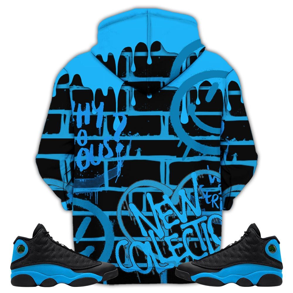 Slap Harley Quinn Sneaker Shirt Match Black University Blue 13S, Jordan 13 Black University Blue 2022 Hoodie Sweatshirt Tee All Over Print MKO Shirt